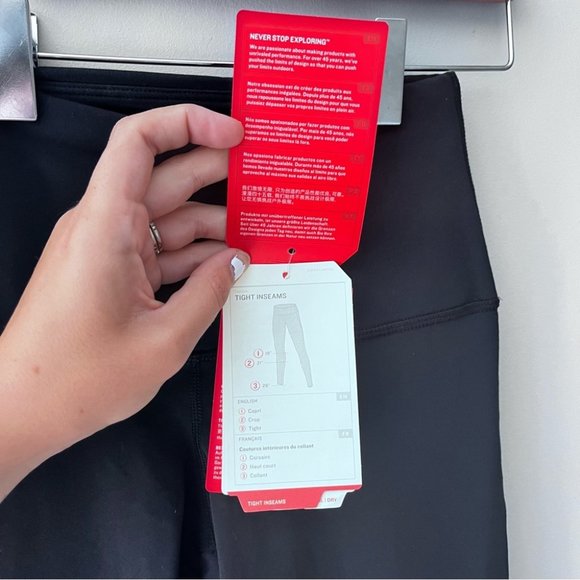 NWT The North Face Motivation High-Rise Pocket Crop Leggings Women’s Black XS - Picture 9 of 10